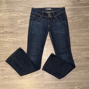 Y2K Hudson Jeans Women’s Size 27 Back Flap Pockets Flare Jeans 30.5 Inch Inseam